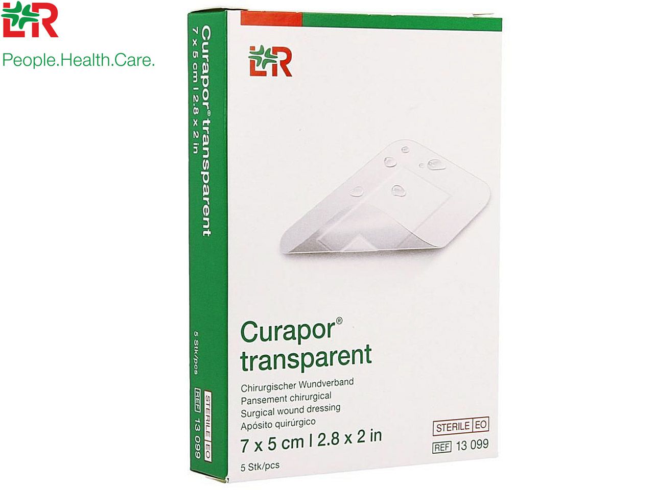 CURAPOR TRANSPARENT 7 x 5 cm (4 x 2.5 cm), 5 kom.