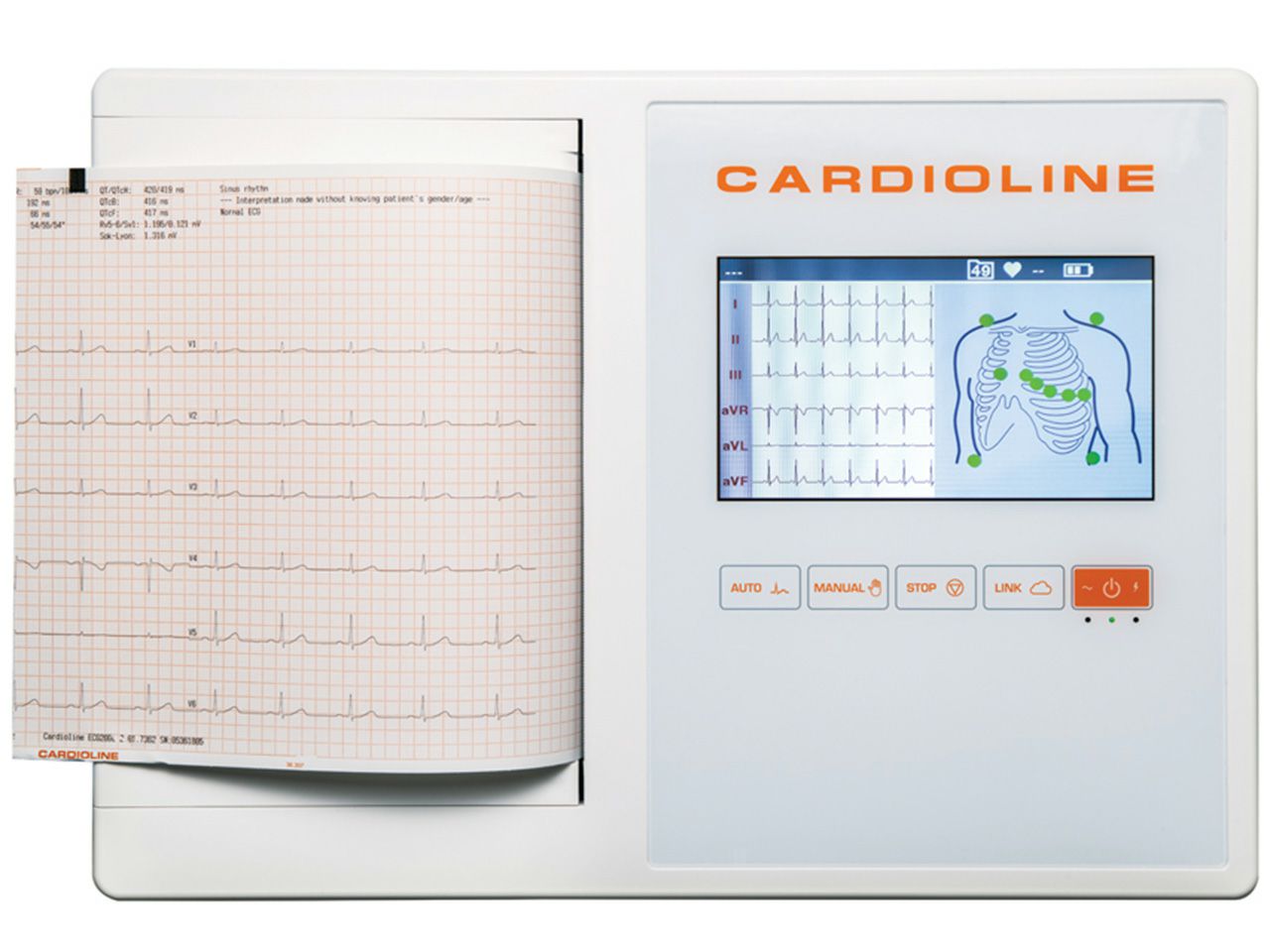 EKG UREĐAJ CARDIOLINE ECG 200L FULL (Glasgow +EasyApp), TOUCH SCREEN 7''