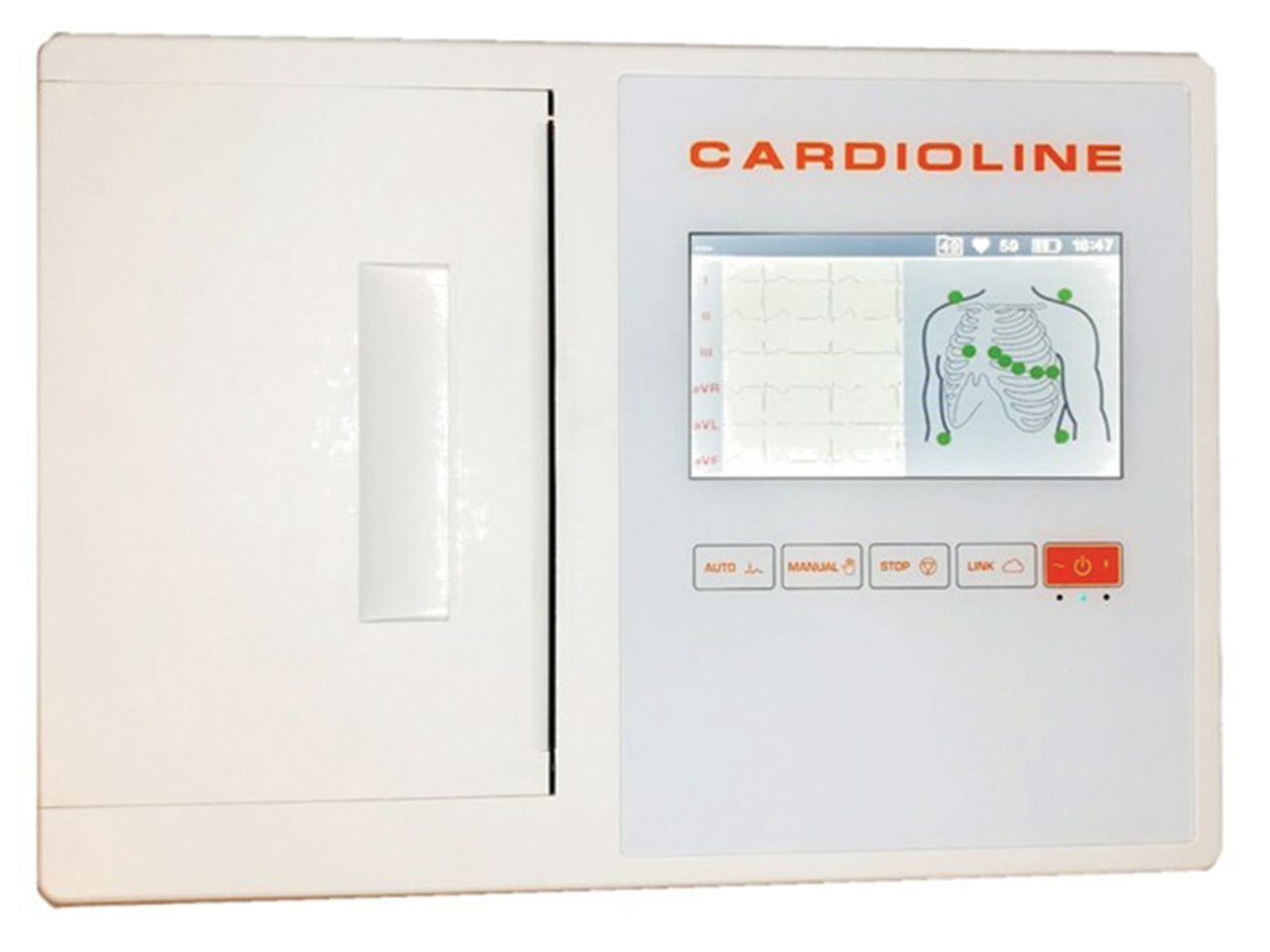 EKG UREĐAJ CARDIOLINE ECG 200L FULL (Glasgow +EasyApp), TOUCH SCREEN 7''