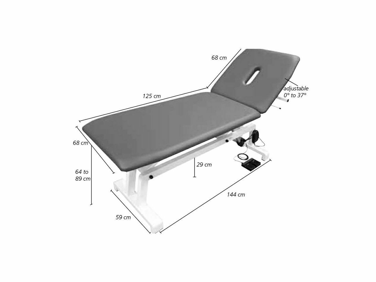 ELEKTRIČNI TERAPIJSKI STOL PODESIV PO VISINI – ZELENI