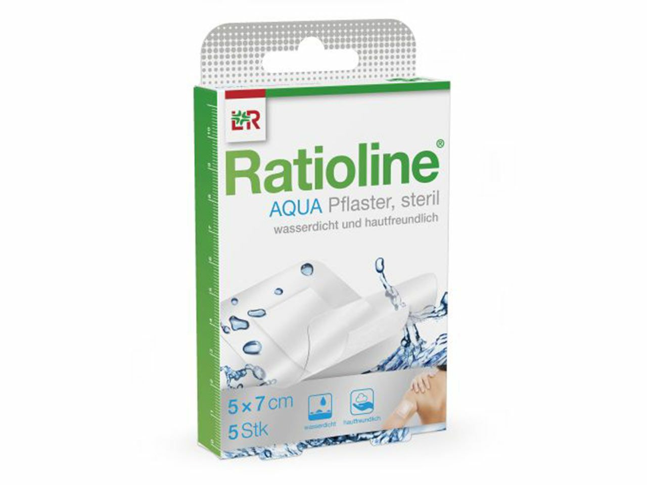 FLASTER RATIOLINE AQUA 5 cm X 7 cm, 5 kom.