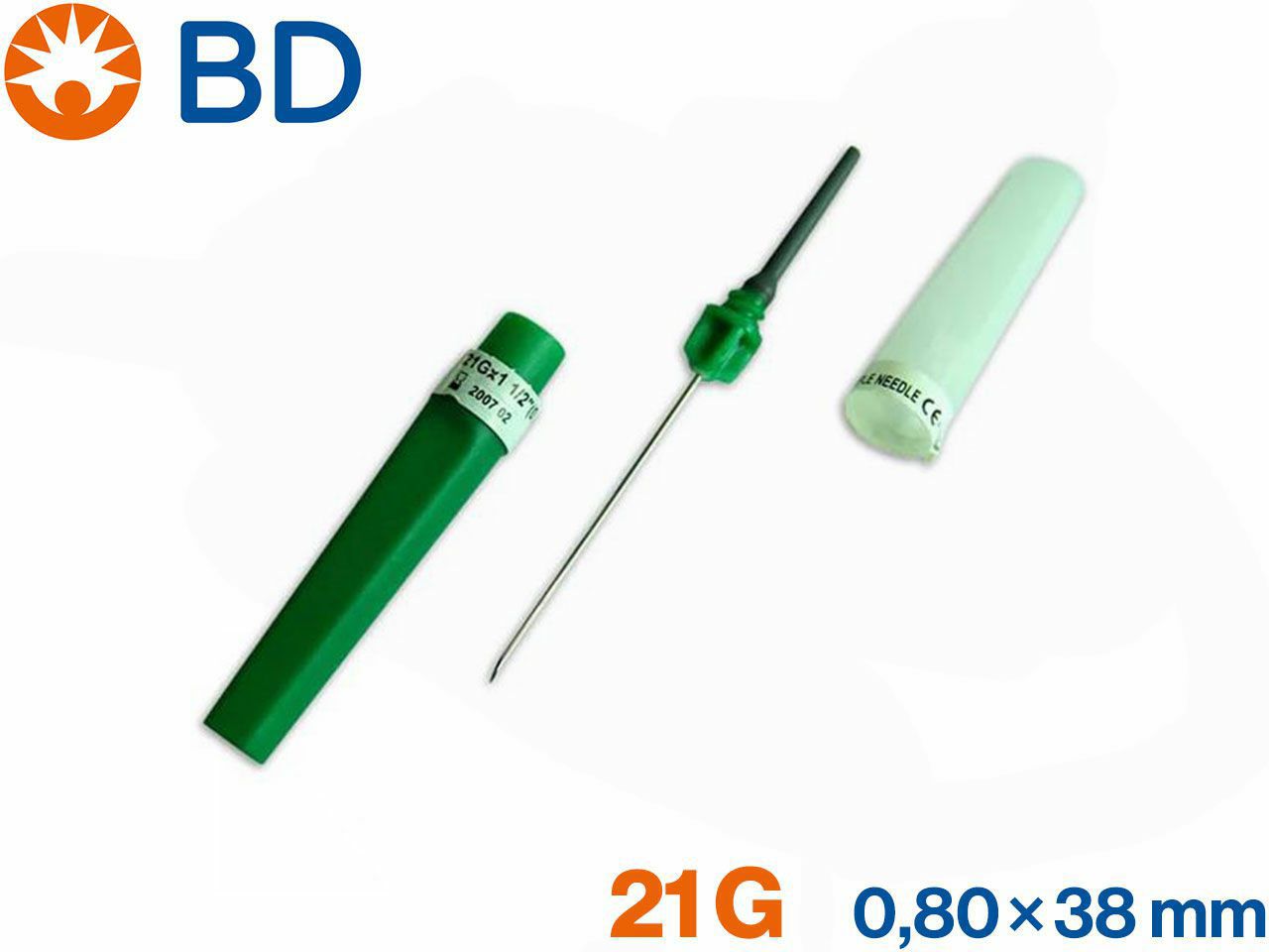 IGLA ZA VAĐENJE KRVI 21G 0,8×38 mm, 100 kom. (360213)