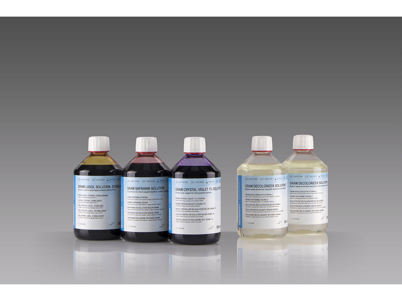 Komplet za bojanje po Gramu, 5x500 mL