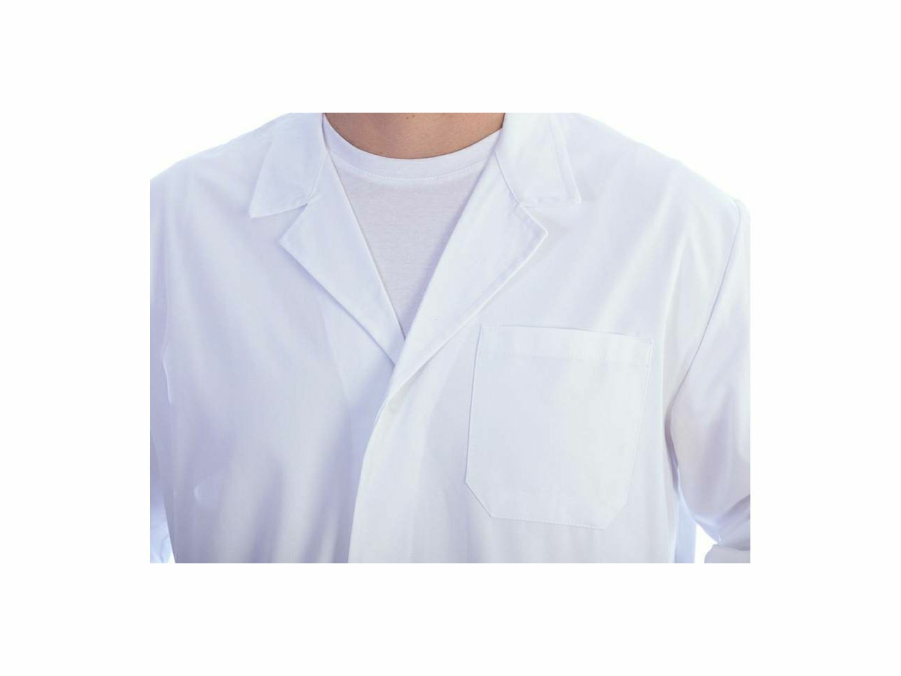 LABORATORIJSKA/LIJEČNIČKA KUTA, BIJELA, UNISEX, VEL. XXL, KOPČANJE NA DRUKER