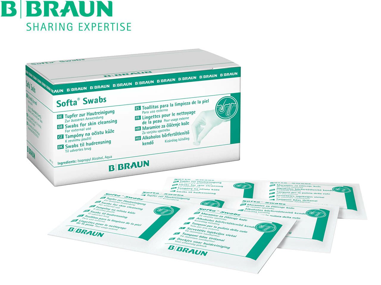 MARAMICE ALKOHOLNE SOFTA SWABS, B. BRAUN