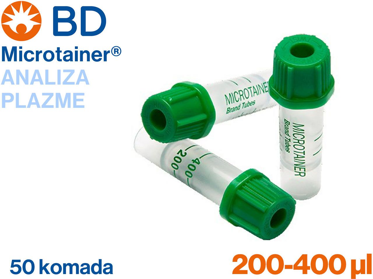 MICROTAINER 200-400 µl, 50 komada
