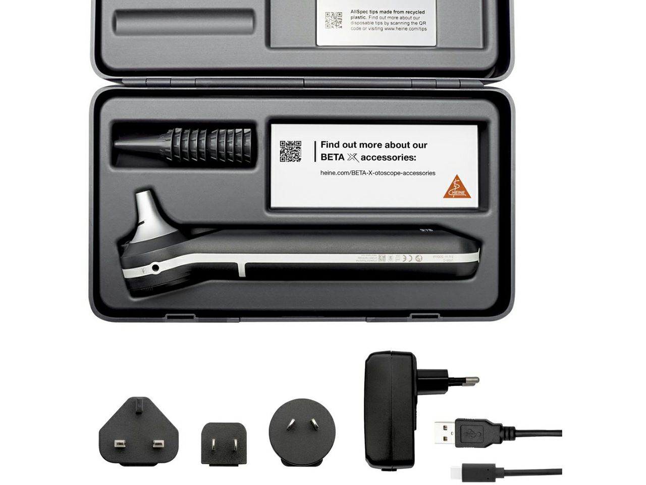 OTOSKOP HEINE BETA X, 3x uvećanje, USB punjiva drška