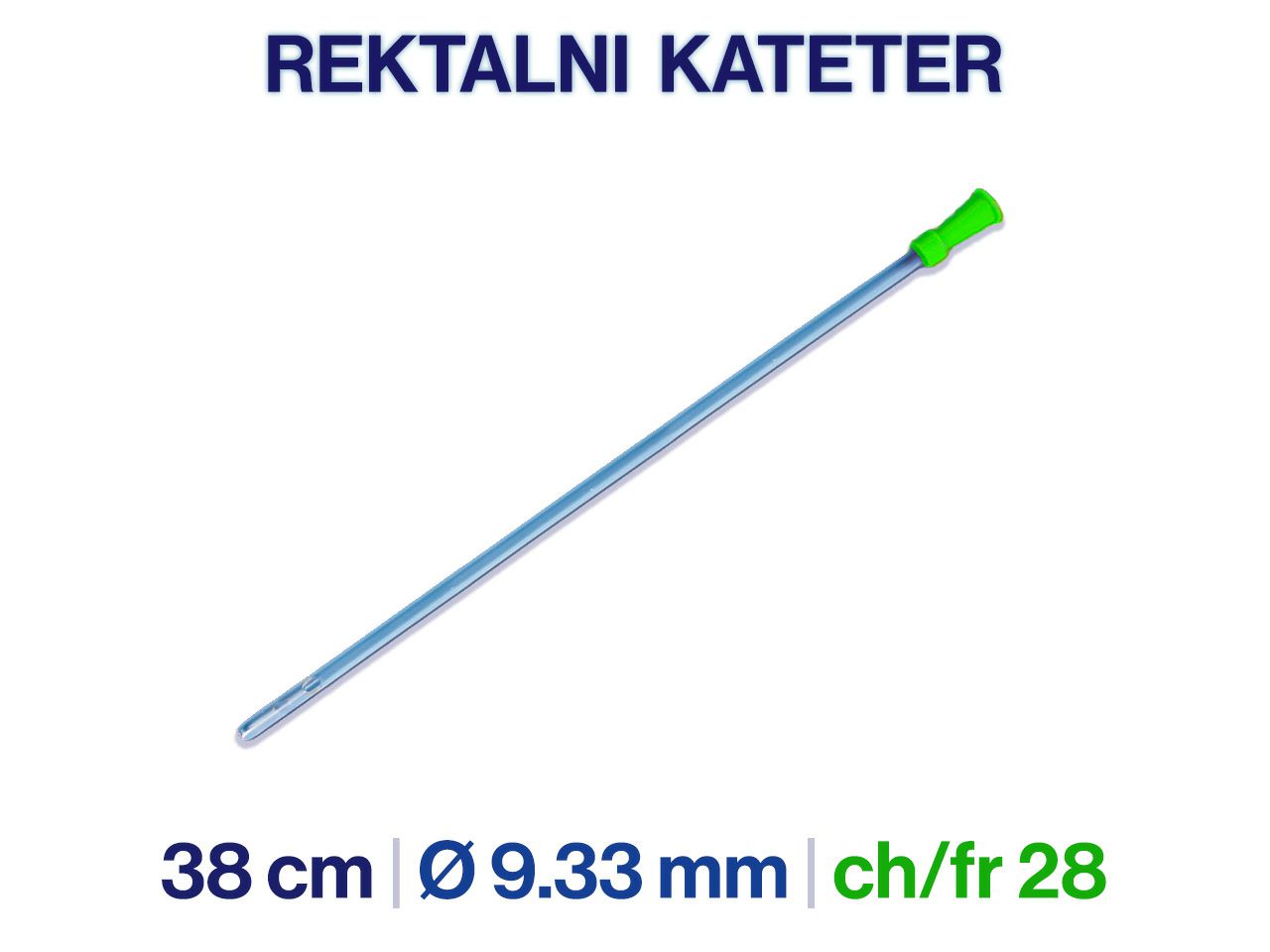  REKTALNI KATETER CH 28, 38 cm, 20 kom.