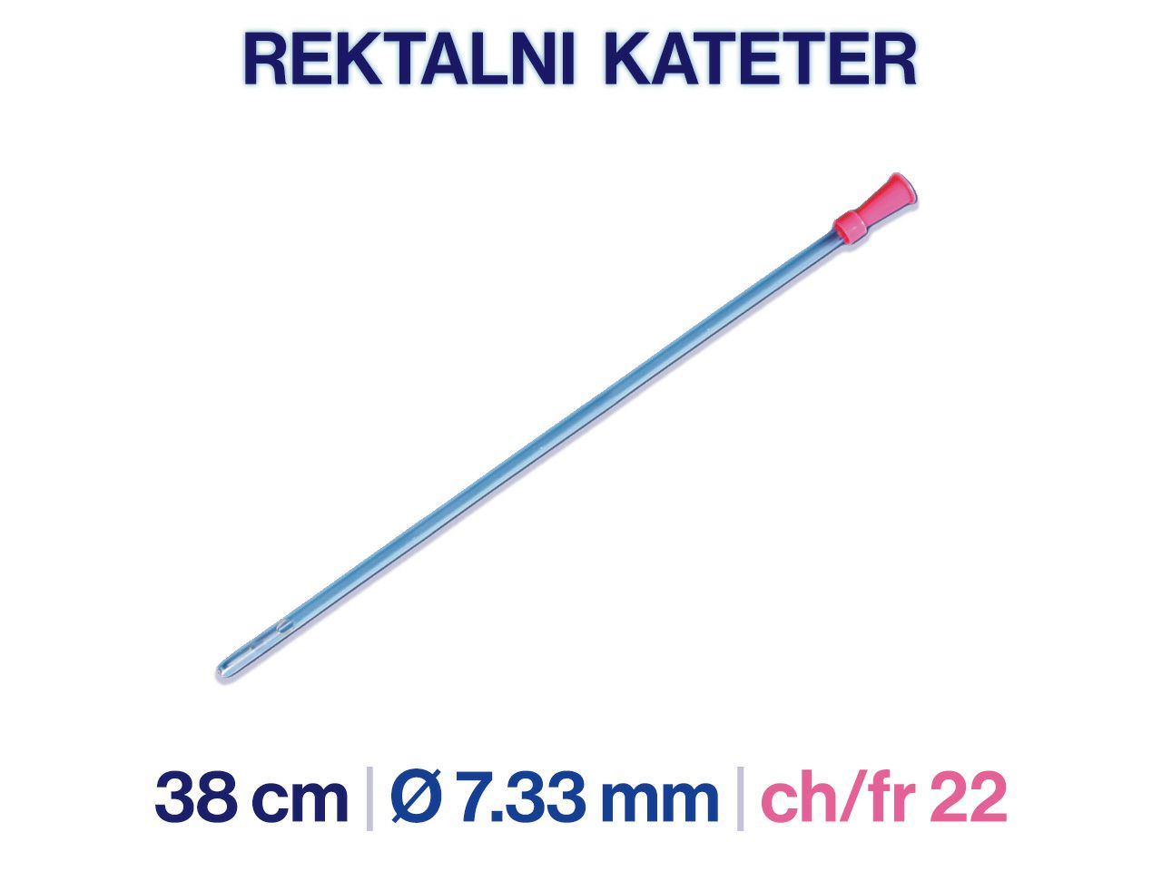  REKTALNI KATETER CH 22, 38 cm, 20 kom.