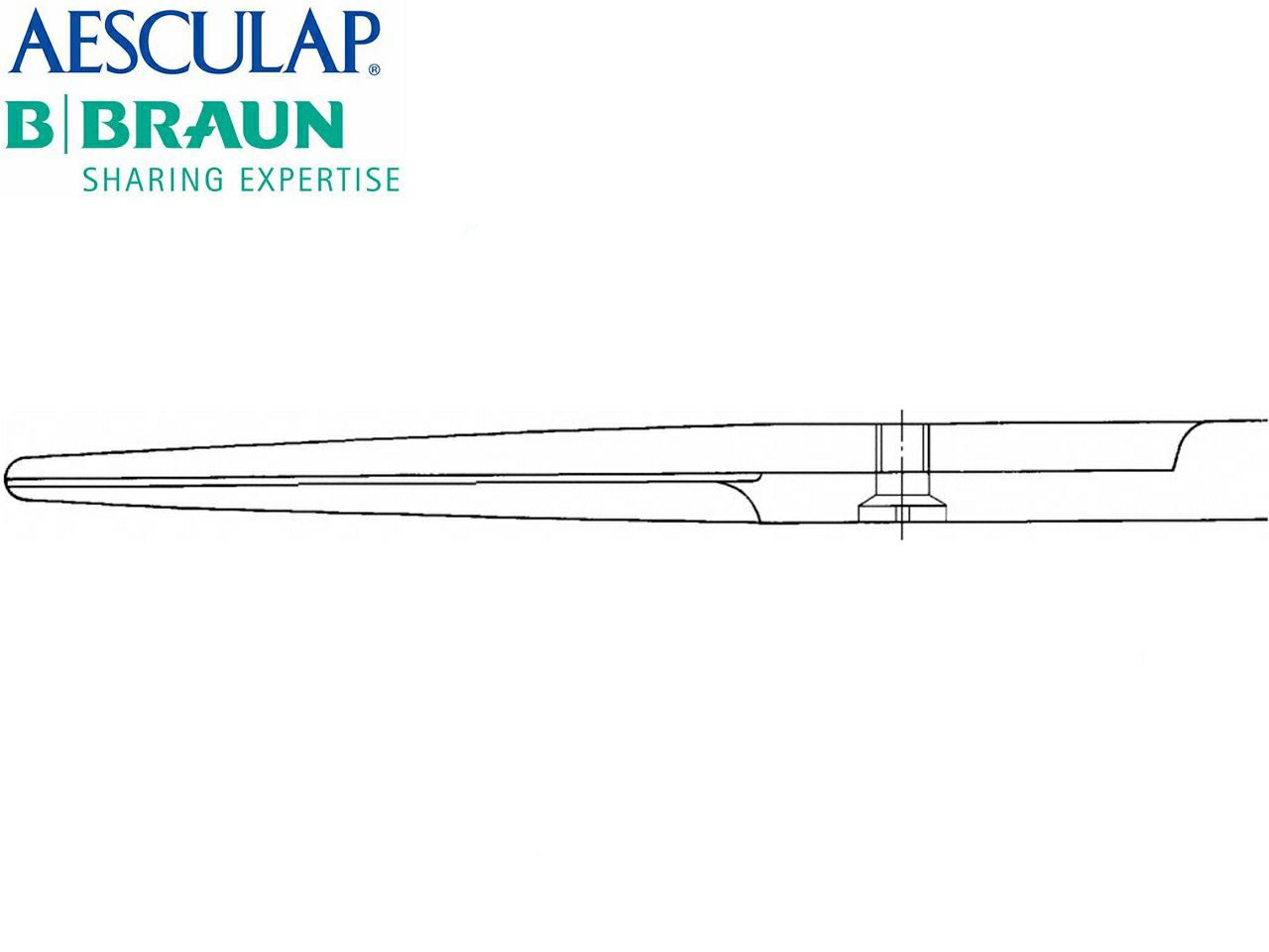 ŠKARE RAVNE MAYO TUPO/TUPE 15.5 cm AESCULAP B. BRAUN