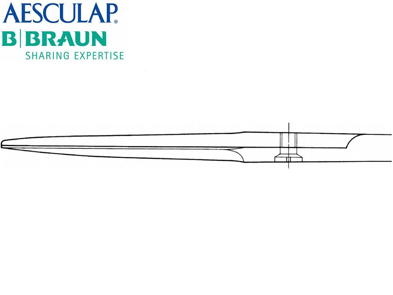 ŠKARE RAVNE ŠILJATO/TUPE 14.5 cm (BC324R) AESCULAP B. BRAUN