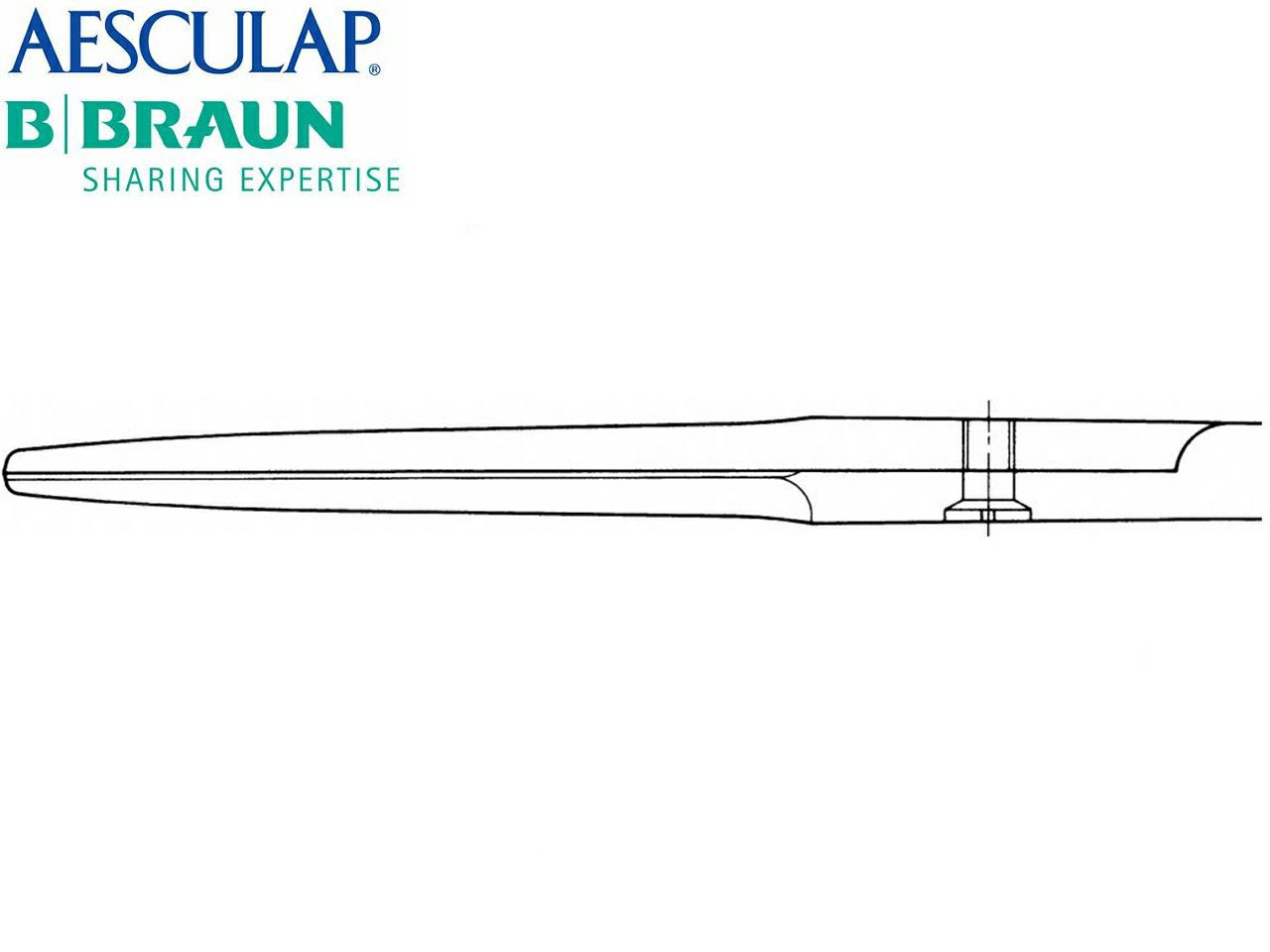 ŠKARE RAVNE TUPO/TUPE 14.5 cm (BC314R) AESCULAP B. BRAUN