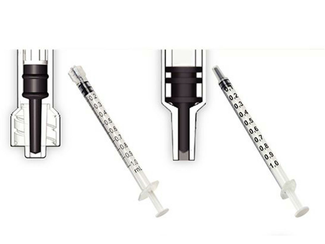 ŠPRICA TRODIJELNA 1 ml, LUER LOK, 100 kom. AG