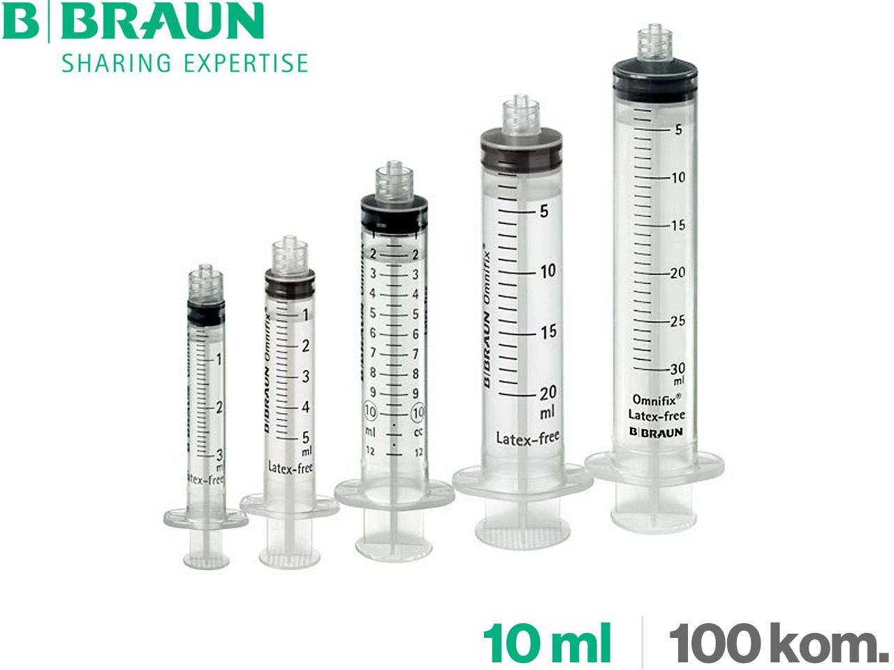 ŠPRICA TRODIJELNA Omnifix Lock Fitting 10 ml, 100 kom., B. BRAUN