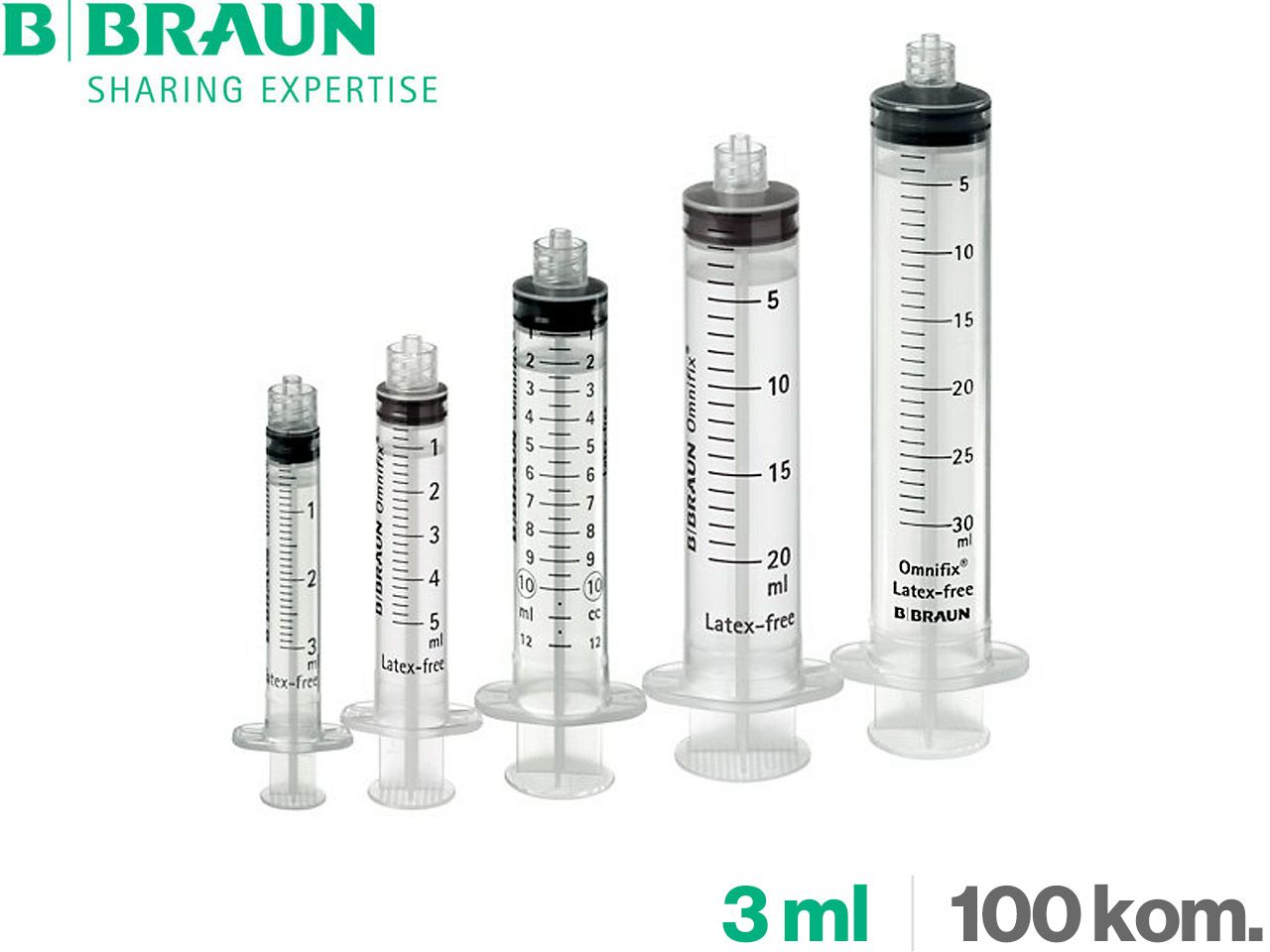 ŠPRICA TRODIJELNA Omnifix Lock Fitting 2ml, 100 kom., B. BRAUN