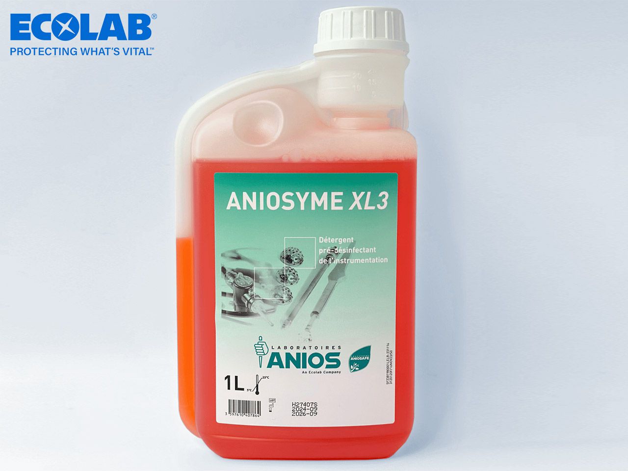 SREDSTVO ZA ČIŠĆENJE I DEZINFKECIJU INSTRUMENATA ANIOSYME CLEAN XL3, 1 litra