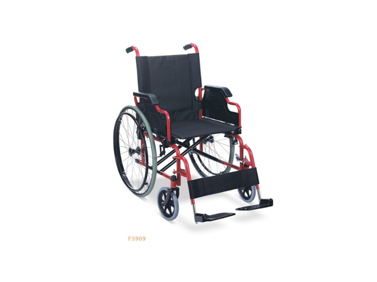 STANDARDNA INVALIDSKA KOLICA, čelik, sjedište 41 cm, vanjski 61 cm