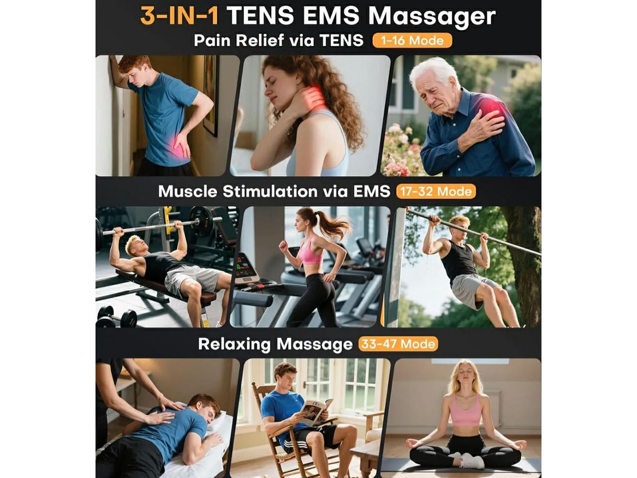 TENS/EMS UREĐAJ MH-1087, četverokanalni