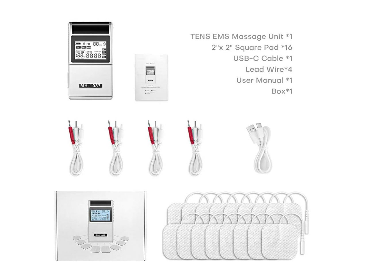 TENS/EMS UREĐAJ MH-1087, četverokanalni