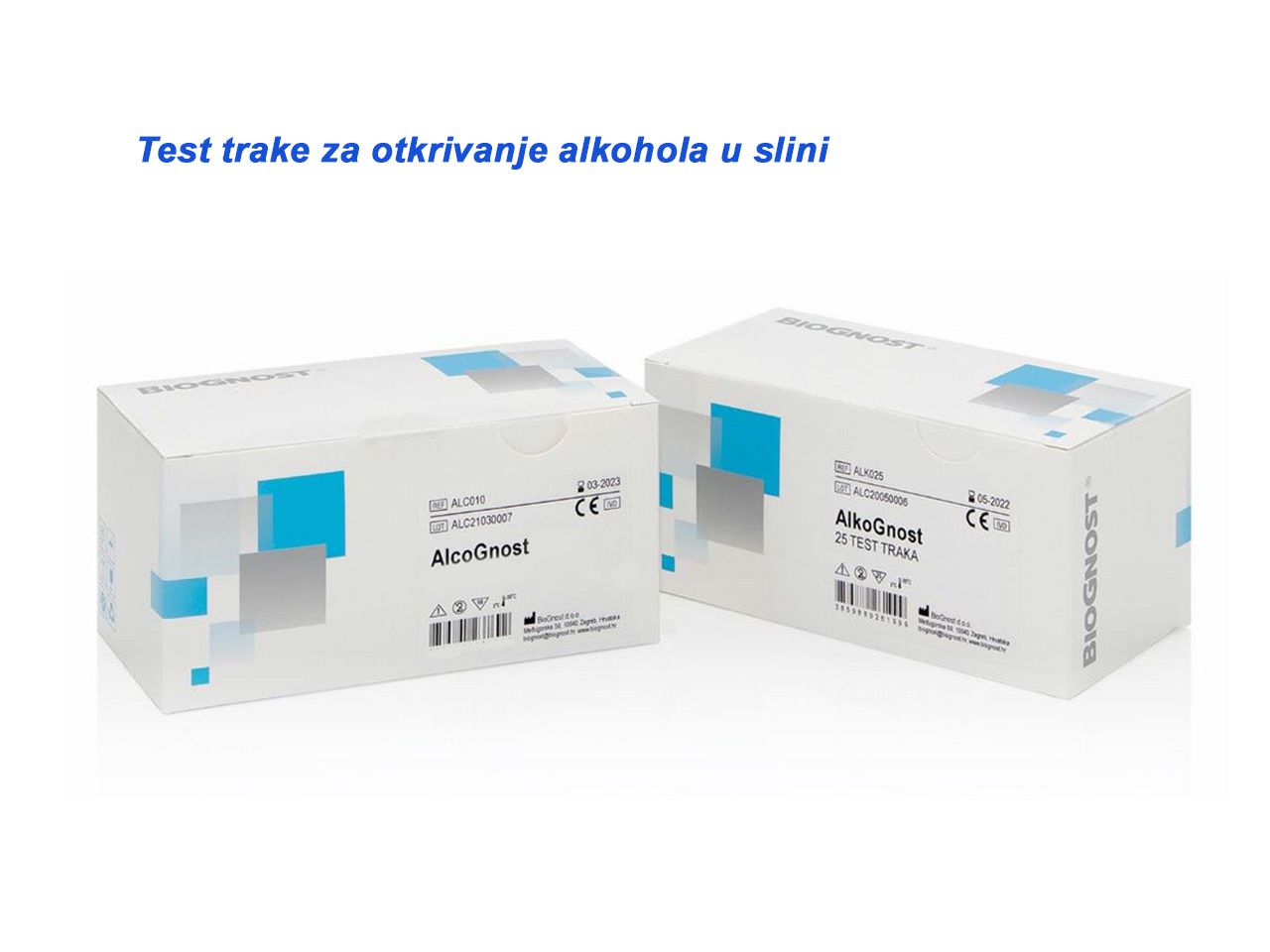 TEST TRAKE ZA OTKRIVANJE ALKOHOLA U SLINI, 25 kom.