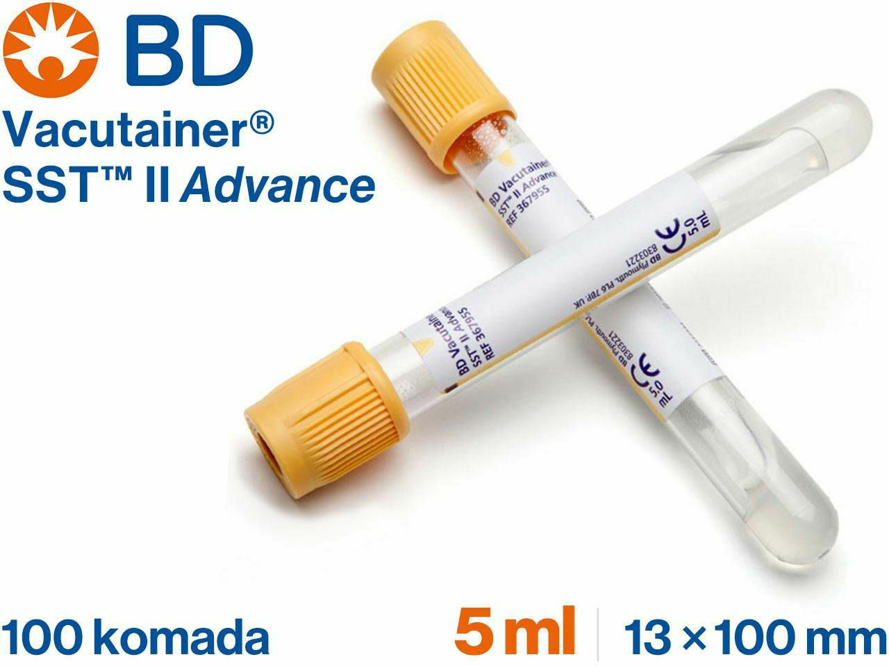 VACUTAINER® SERUM SST II ADVANCE 5 ml, 100 komada