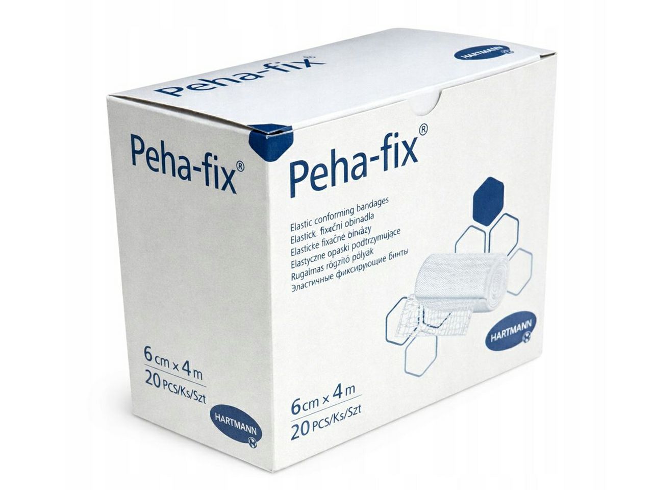 ZAVOJ ELASTIČNI PEHA FIX 6 cm x 4 m, 20 kom.